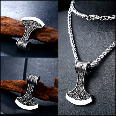 "Viking Warrior Axe" Pendant - Stainless Steel