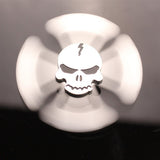 "Skull and Bones" Metal Spinner